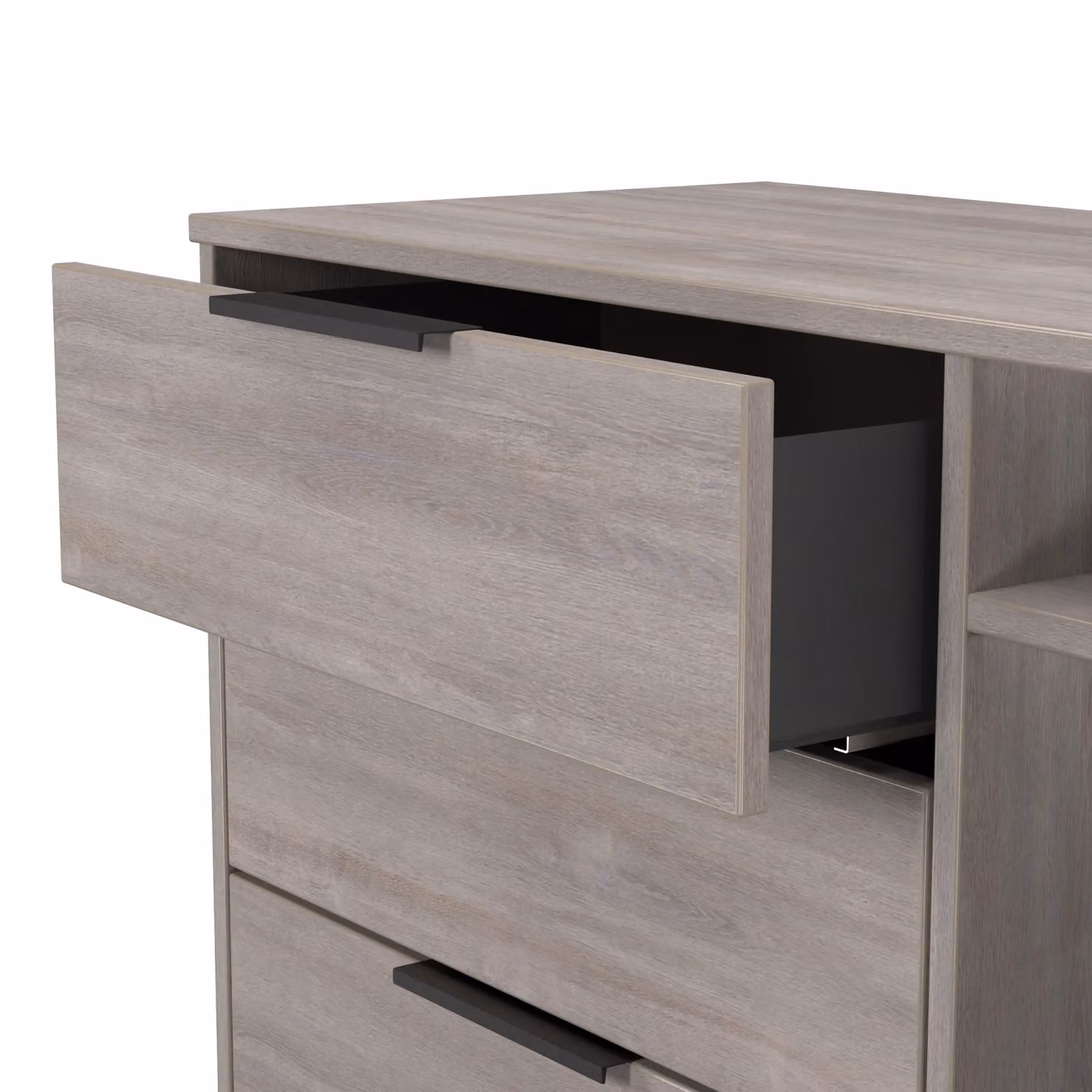 Ready Assembled 2 U Fuji 3 Drawer TV Unit in Light Grey – 3