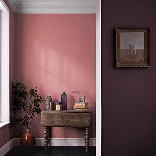 Crown Easyclean Matt Emulsion Dispersion Paint in Pink, 2.5 l – 4