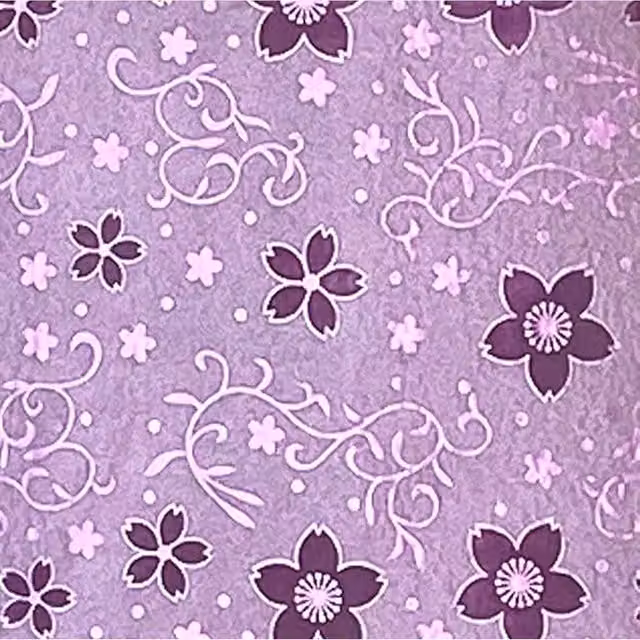 Syntego Pack of 10 Pink and Purple Floral A4 Paper Sheets