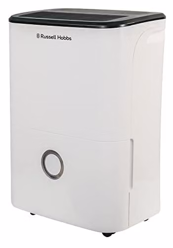 Russell Hobbs RHDH2002 20L/Day Dehumidifier with Smart Timer and Continuous Drain, White – 1