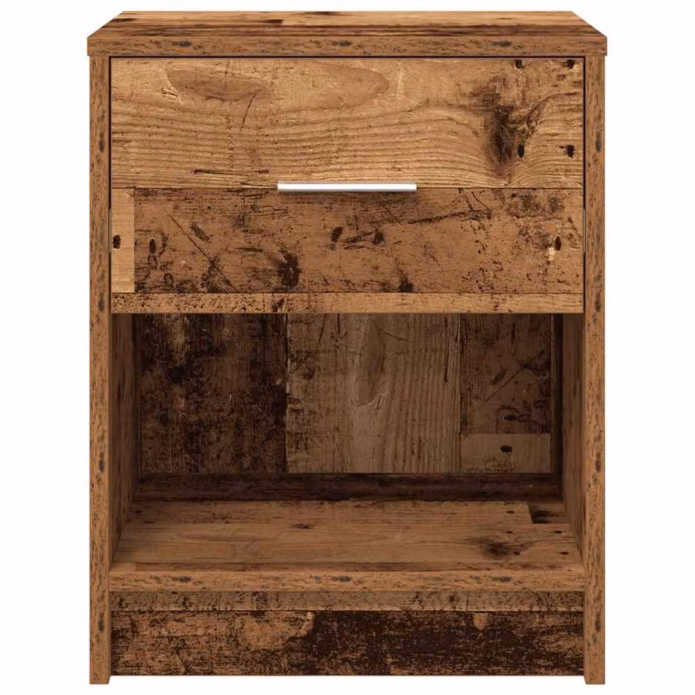 Berkfield Home Durable Bedside Cabinets with Drawer, 2 Pack, Brown, W: 40 cm, D: 34 cm, H: 50 cm – 4