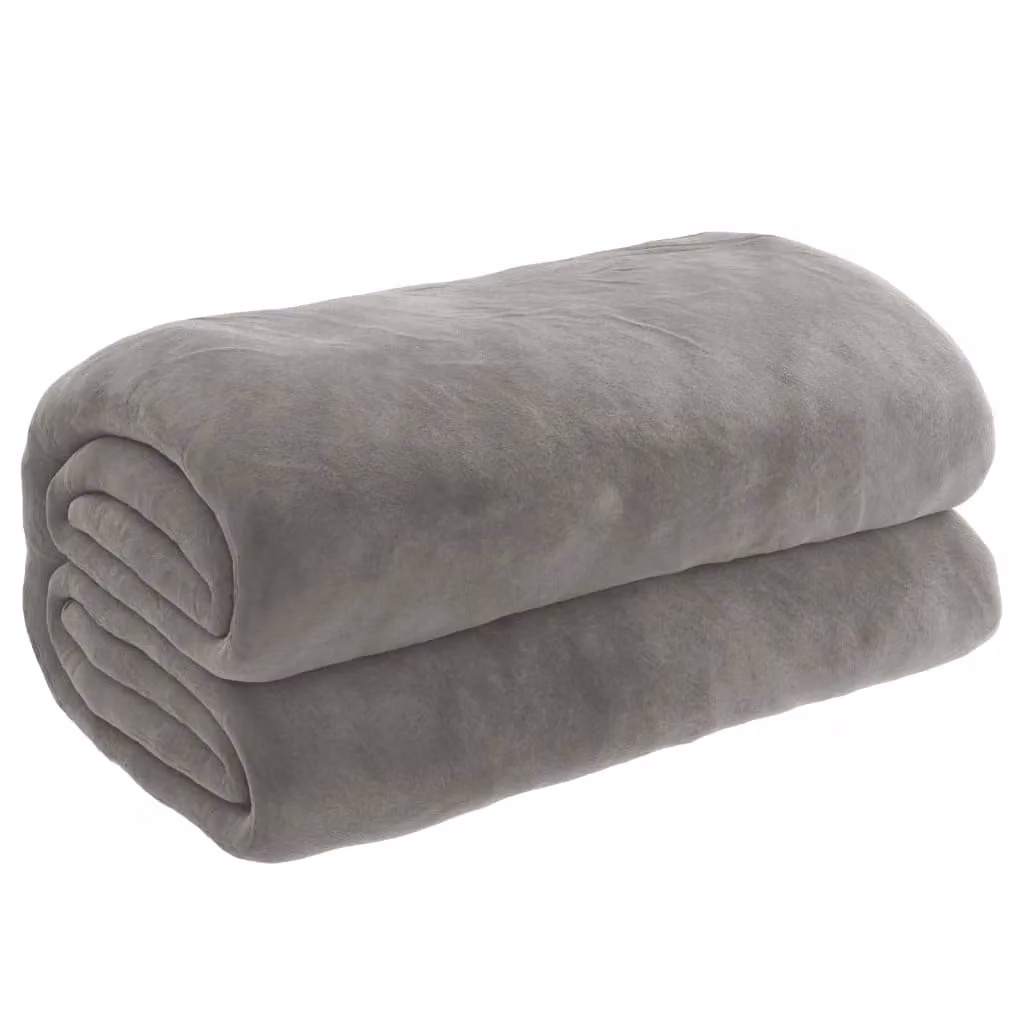 Berkfield Home Grey Weighted Blanket with Removable Cotton Cover, W/D/H: 135 x 200 cm, 10 kg – 1