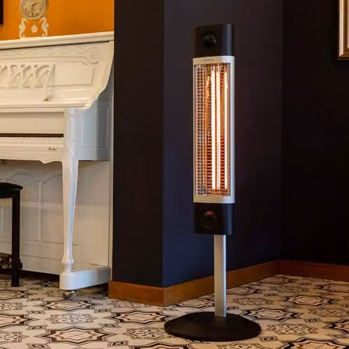 Veito CH1800RE Free Standing Carbon Infrared Heater in Silver or Black – 2