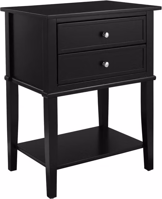 Franklin Square Accent Table in Black, Height: 71.8 cm