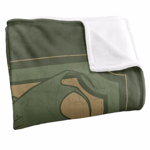 Warner Bros. Lord of the Rings Green Dragon Tavern Super Soft Fleece Throw Blanket, Green and Multicolour, W: 91 cm x D: 147 cm – 2