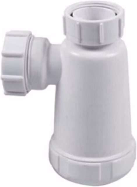 Securplumb Universal Waste Bottle Trap, White