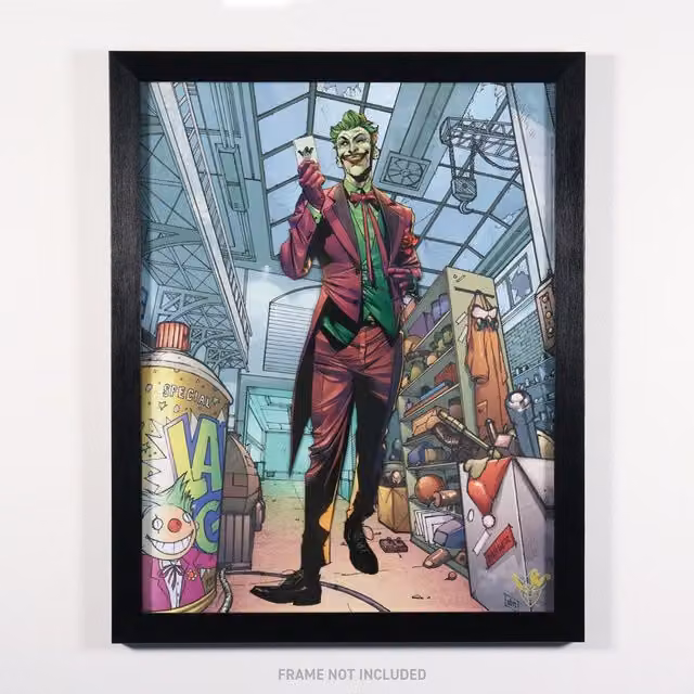Fanattik DC Comics The Joker Limited Edition Fan-Cel Multicolour W: 35.56 cm, H: 27.95 cm – 1