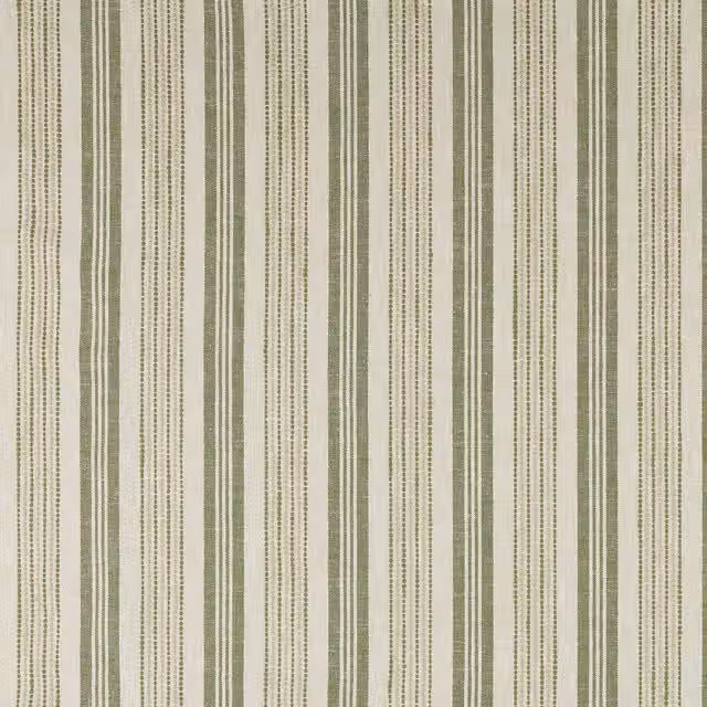 Terrys Modern Striped Cotton Woven Fabric Positano in Green