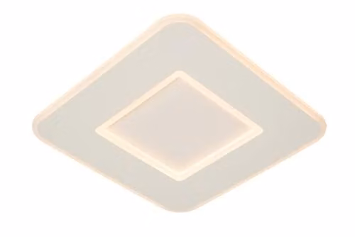 Lucide Axelle White LED Flush Ceiling Light with Dimmable Warm White 2700K 24W