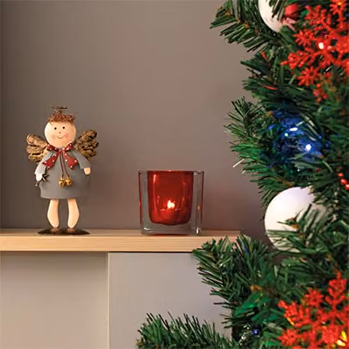 St Helens Home & Garden Metal Angel Tabletop Christmas Ornament in Grey – 5
