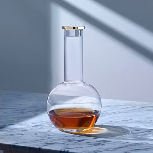 LSA International Luca Gold Decanter and Stopper, 1.5 l – 2