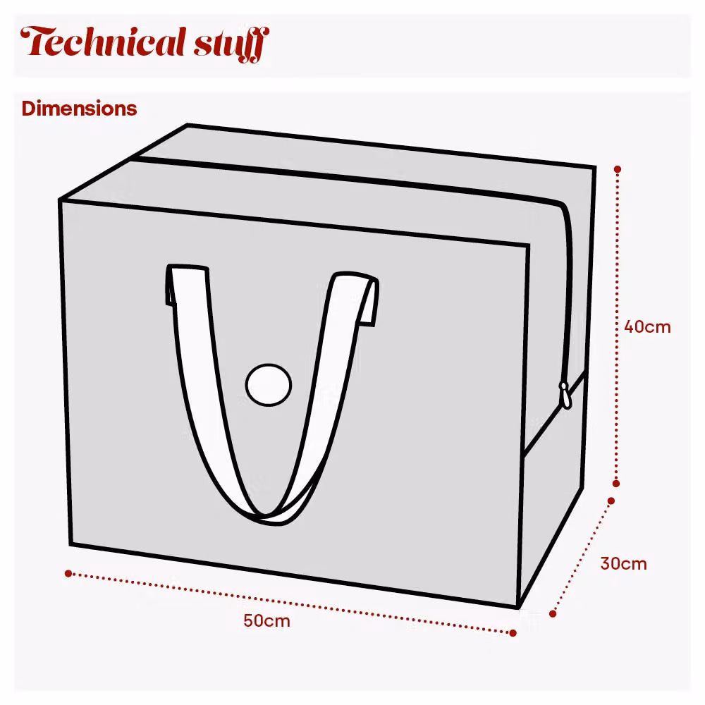 Christmas Village Premium Christmas Decoration Storage Bag in Grey – 6