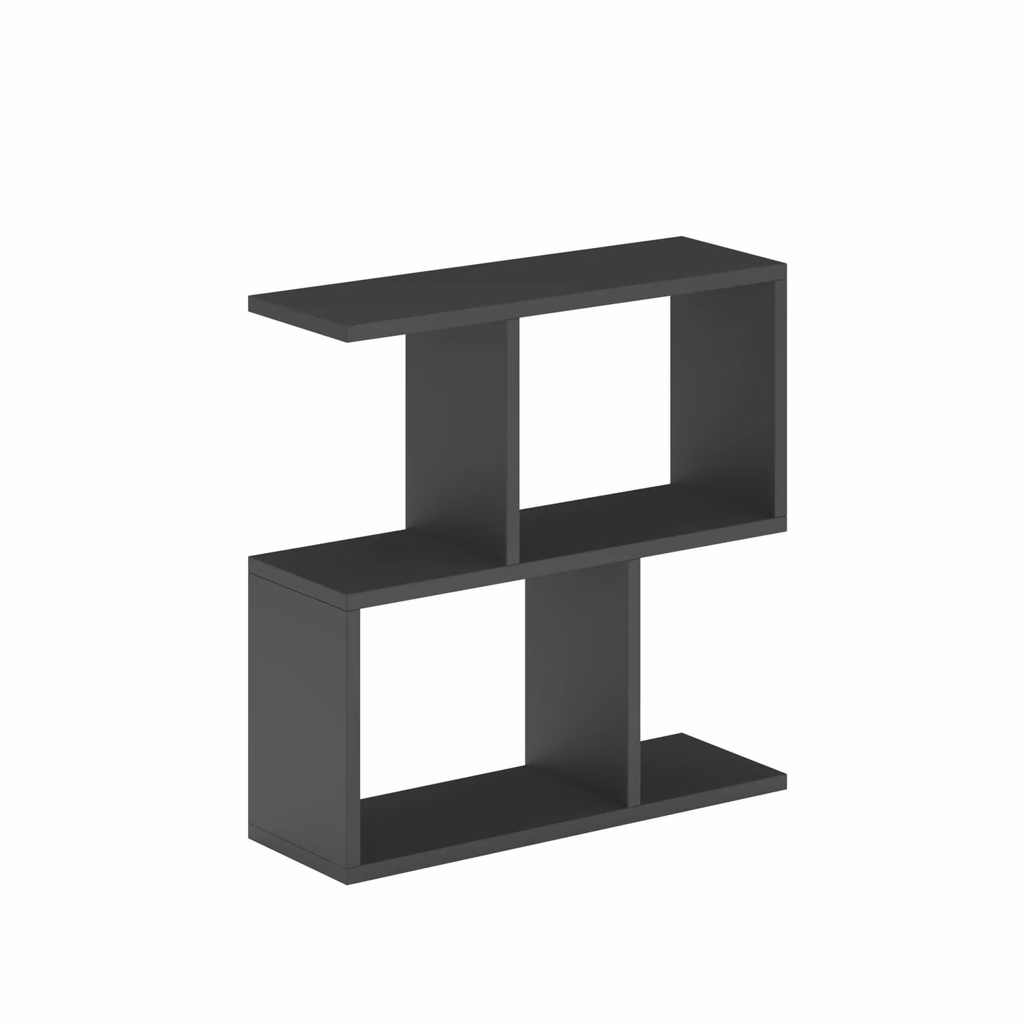 Decortie Modern Square Side Table in Anthracite Black, W/D/H: 60 x 60 x 19.5 cm – 2