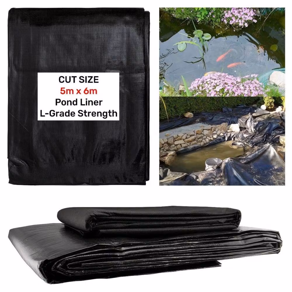 SPETLEK Heavy Duty Black Pond Liner, W: 5 m, D: 6 m – 3