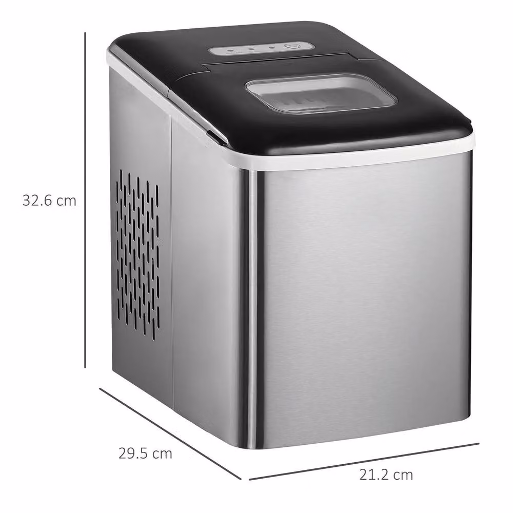 STILVORA Countertop Ice Maker with Self-Cleaning Function, Silver – 3