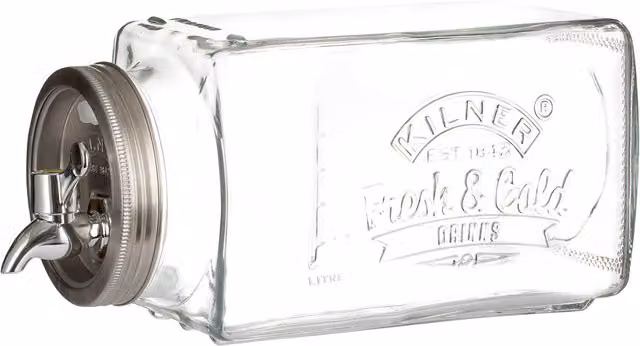 Kilner 3L Transparent Fridge Drinks Dispenser