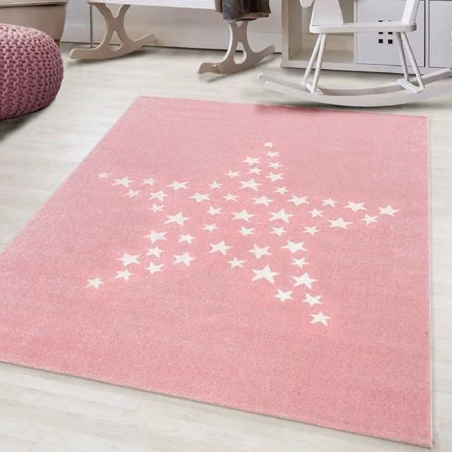 Bravich LTD Kids Stars Rug, Bambi in Pink, W: 160 cm, D: 230 cm