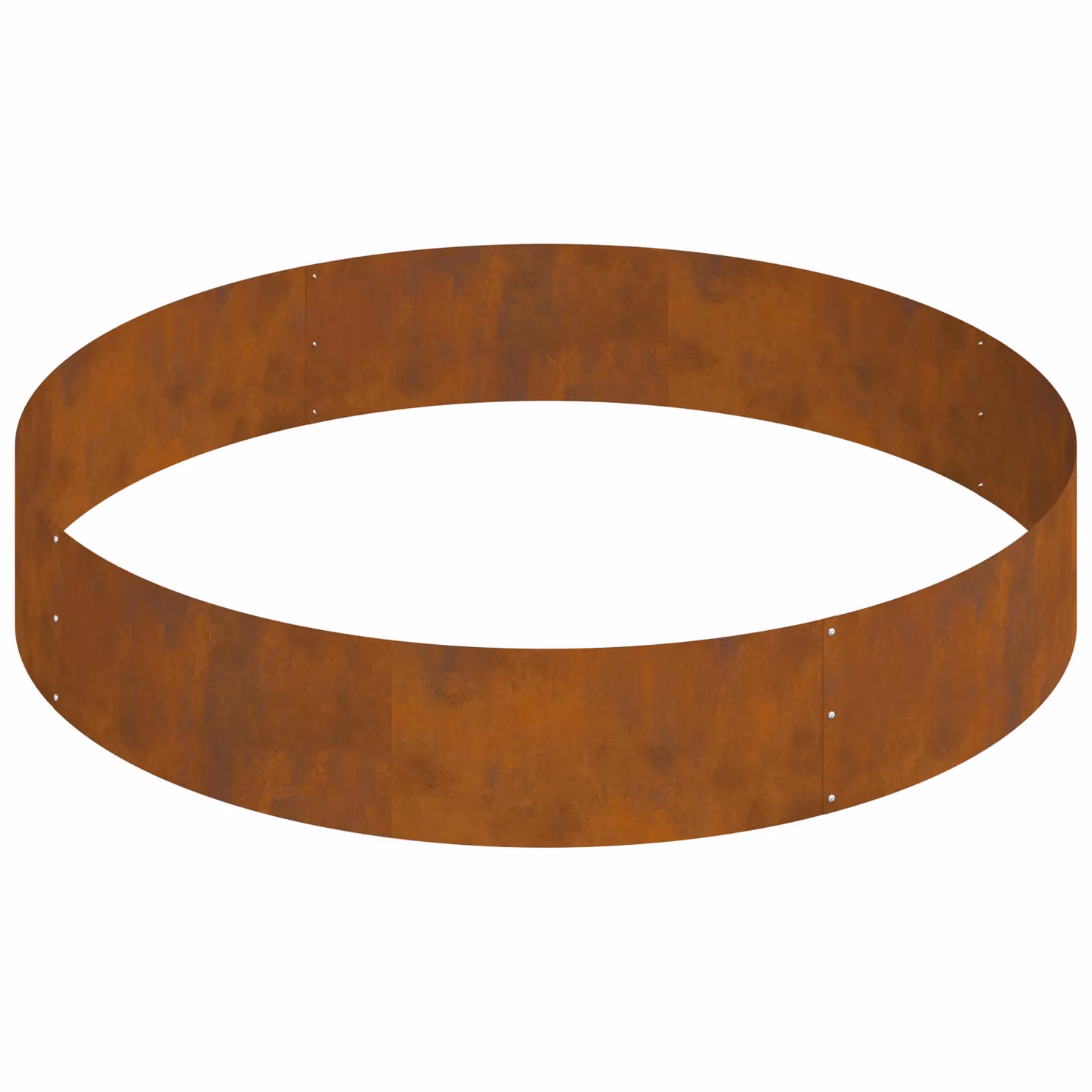 Berkfield Home Metal Planter Tub in Brown with Decorative Inlays, Width: 120 cm – 4