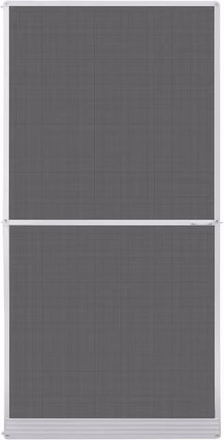 Berkfield Home White Hinged Fibreglass Insect Screen for Doors W: 120 cm, H: 240 cm – 1