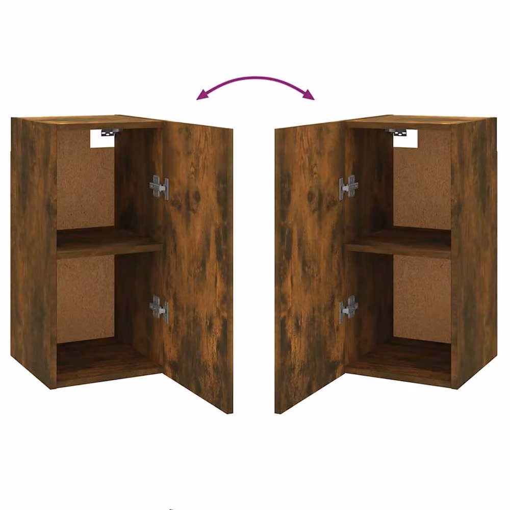 Berkfield Home Smoked Oak TV Cabinet in Brown, W/D/H: 30.5 x 30 x 60 cm – 4