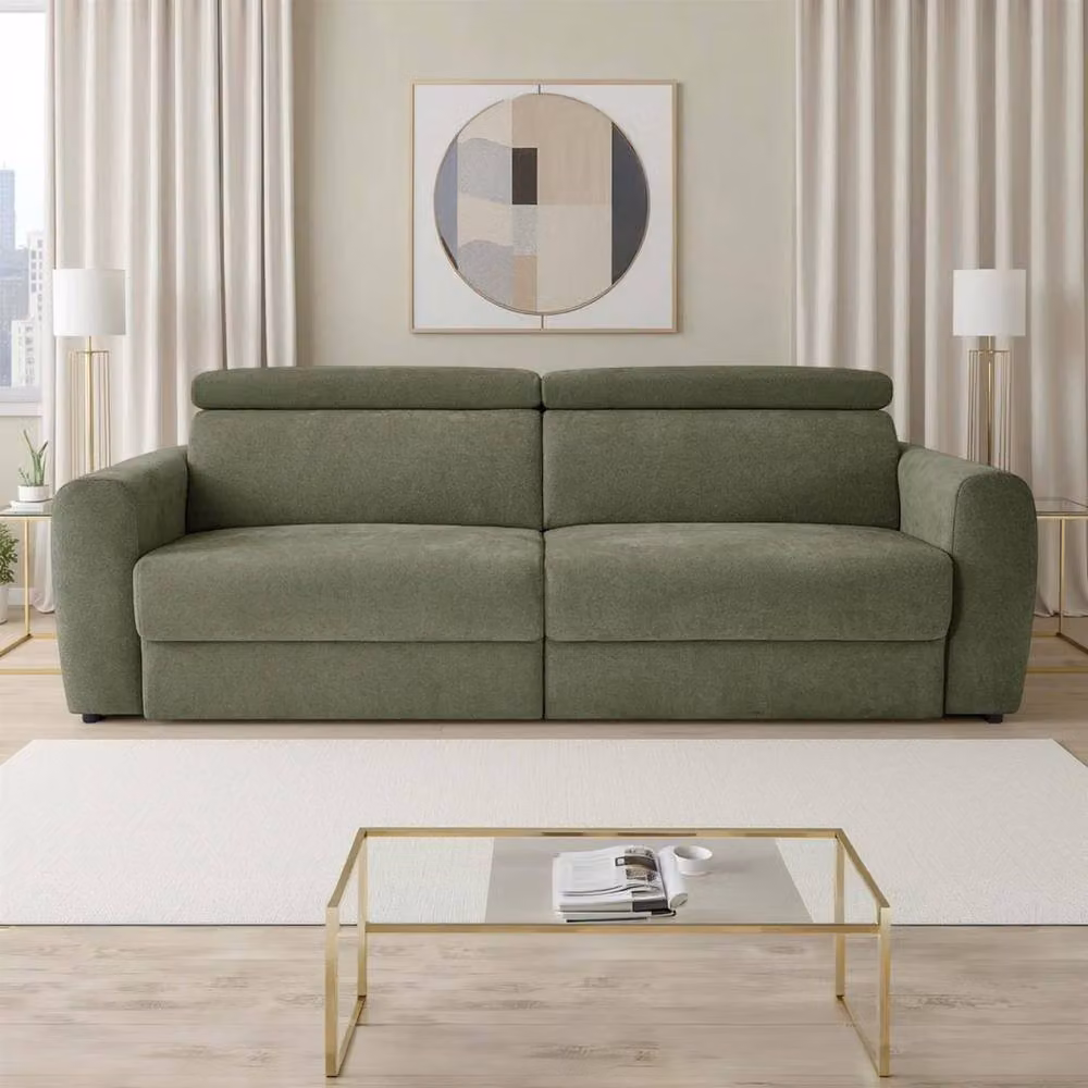 Furnishings For Less UK Dawson Green 3 Seater Electric Sofa Bed with Power Sliding Seats and Adjustable Headrests – 3