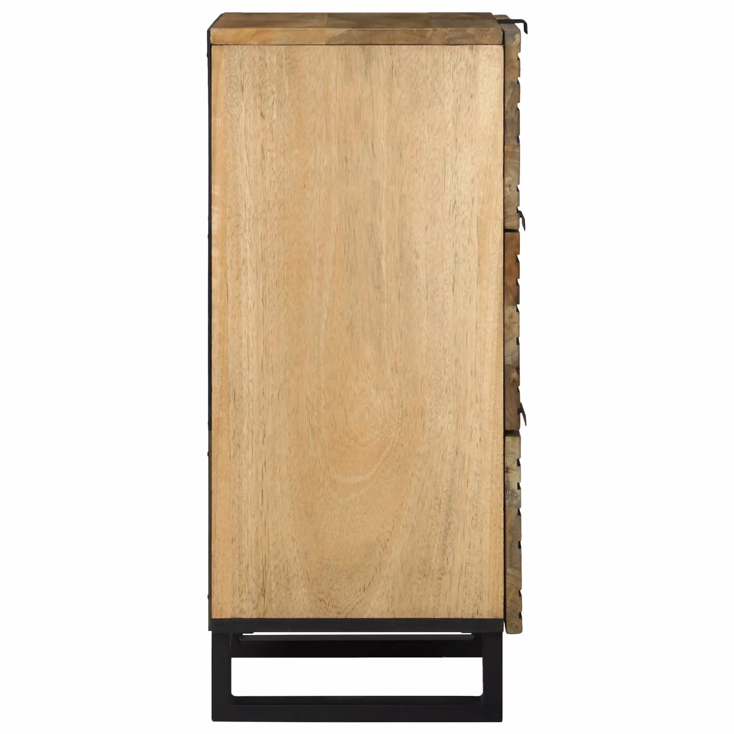 Berkfield Home Modern Sideboard in Brown, Mango and MDF Wood, W/D/H: 40 x 33.5 x 75 cm – 3