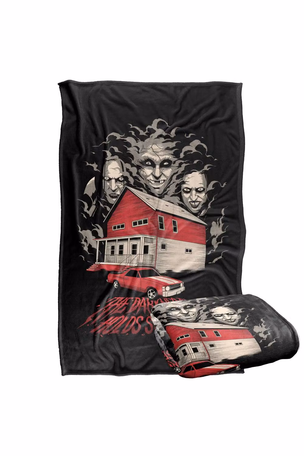 Warner Bros. The Conjuring Last Rites Darkness Holds Secrets Super Soft Silky Touch Fluffy Blanket, Large, Black and Multicolour – 2