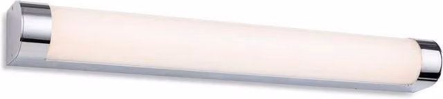 Netlighting Lima LED Bathroom Wall Light with Opal Diffuser, Chrome and Grey, 600mm, IP44