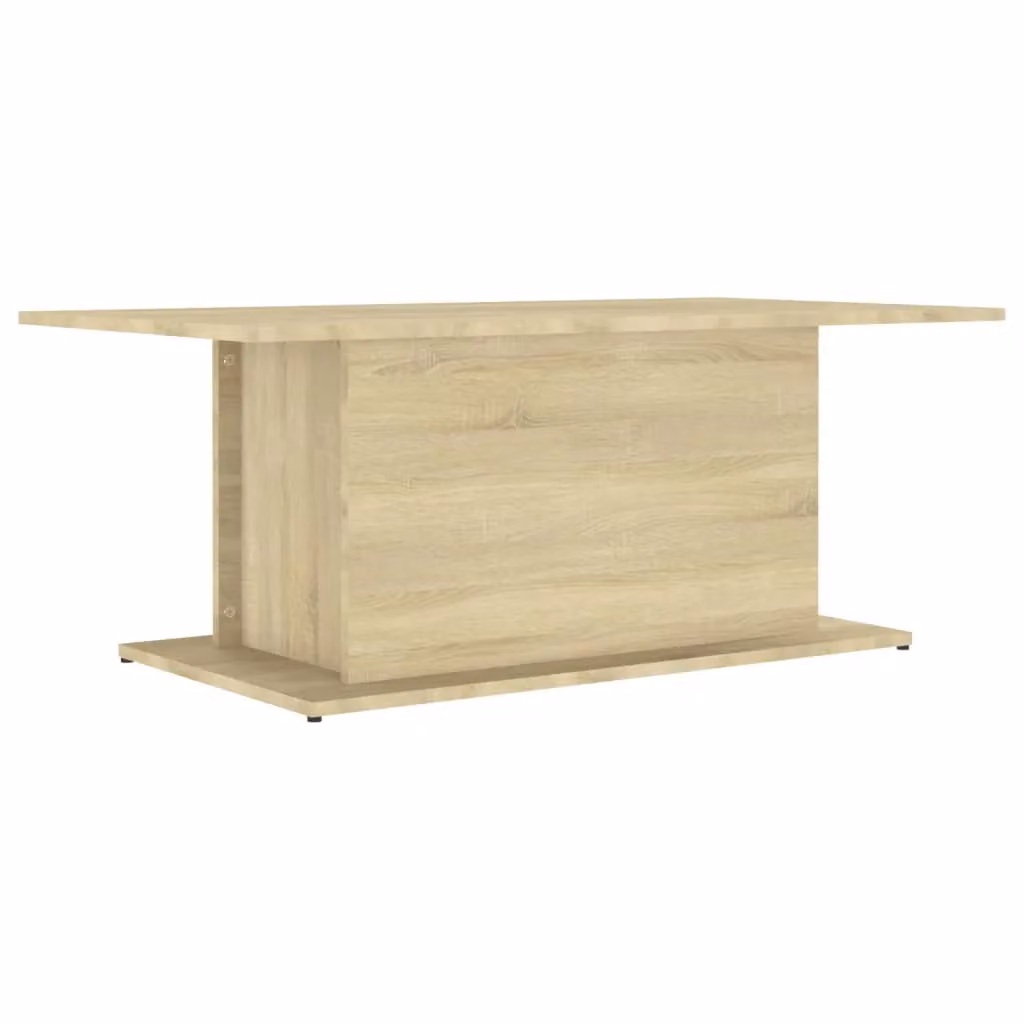 Berkfield Home Sonoma Oak Coffee Table in Beige, W/D/H: 102 x 55.5 x 40 cm – 2