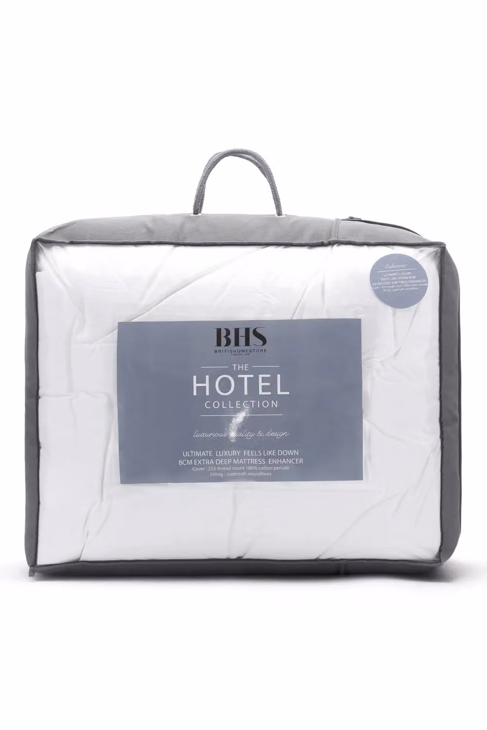 BHS Home Collection Soft Microfibre Enhancer in White, W/D/H: 180 x 200 cm – 2