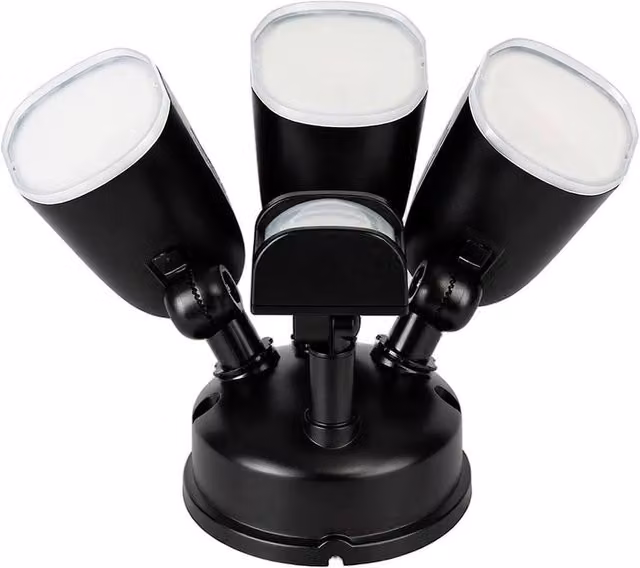 NESTLUNE 200W LED Flood Light with PIR Motion Sensor, 24000lm, Black – 1