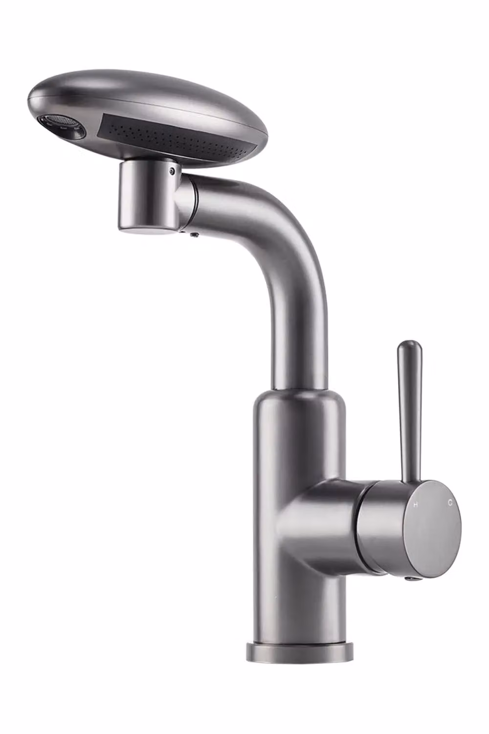 Living and Home Grey Gunmetal Single Lever Kitchen Faucet with Pull-out Sprayer and 4 Spray Modes – 2