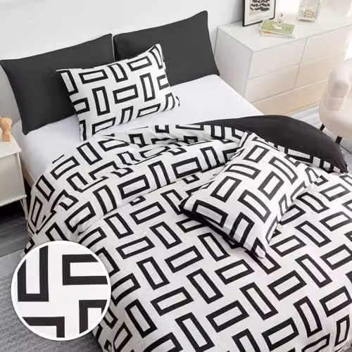 Pamposh Single Reversible Mako Satin Silk Duvet Cover and Pillowcase Set with Zip Closure, W: 135 cm, L: 200 cm – 3