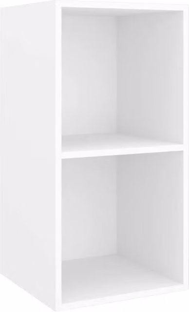 Berkfield Home Wall-mounted TV Cabinet in White, W/D/H: 37 x 37 x 72 cm