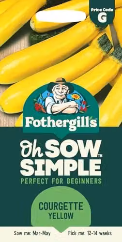 Mr Fothergill's Yellow Courgette Vegetable Seeds