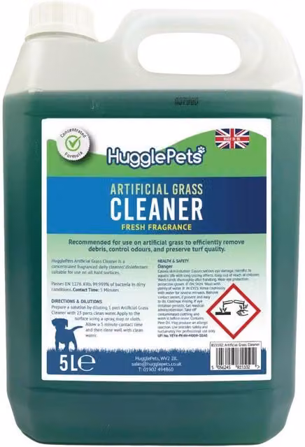 HugglePets Professional Artificial Grass Cleaner, Green, 5 l – 1