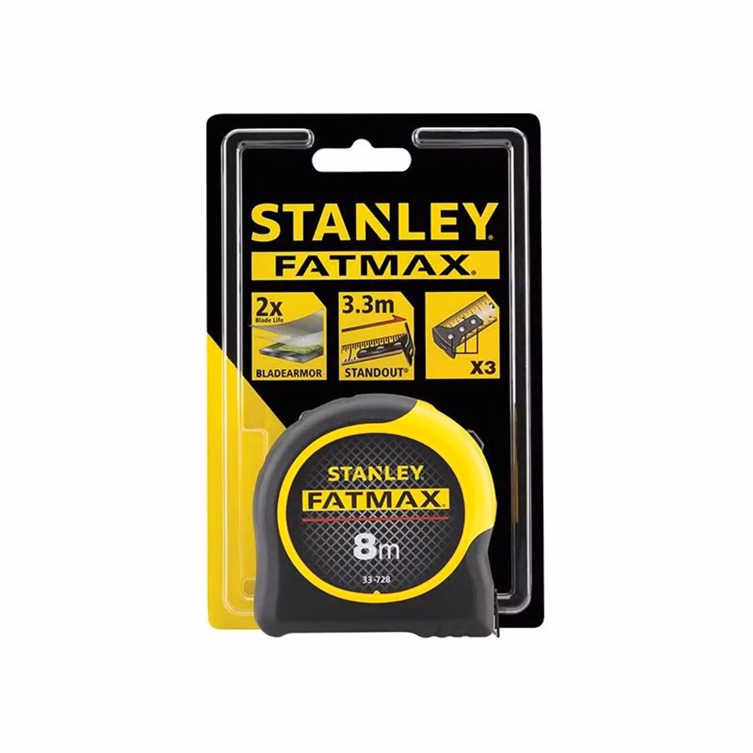 Stanley Fatmax Bladearmor Steel Tape Measure in Yellow and Multicolour – 2