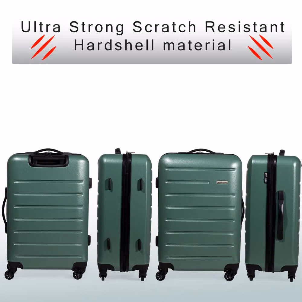 Pierre Cardin Voyager XL Lightweight Hard Shell 4 Wheel Travel Suitcase in Green – 4