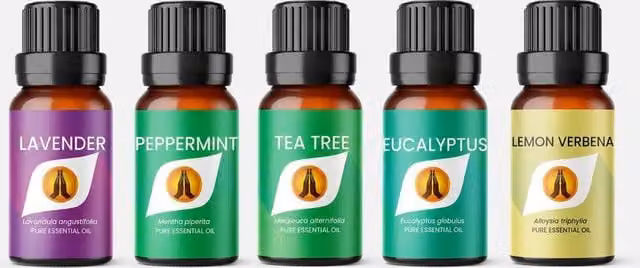 Aroma Energy Fresh Essential Oil Set 100% Pure in Transparent Multicolour