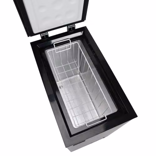 Willow WCF60B Freestanding 51L Slimline Compact Chest Freezer in Black – 4