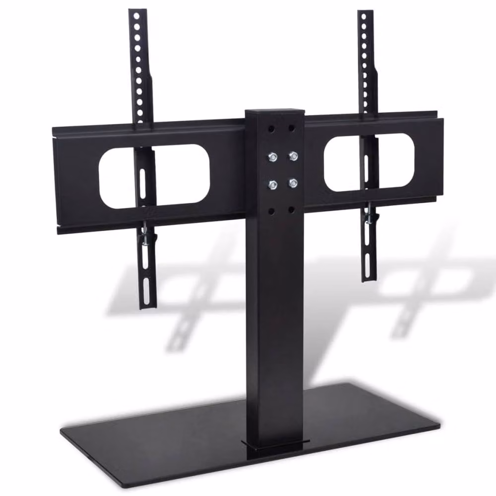 Berkfield Home Pedestal TV Stand for 37-55 Inch Screens, Black – 1