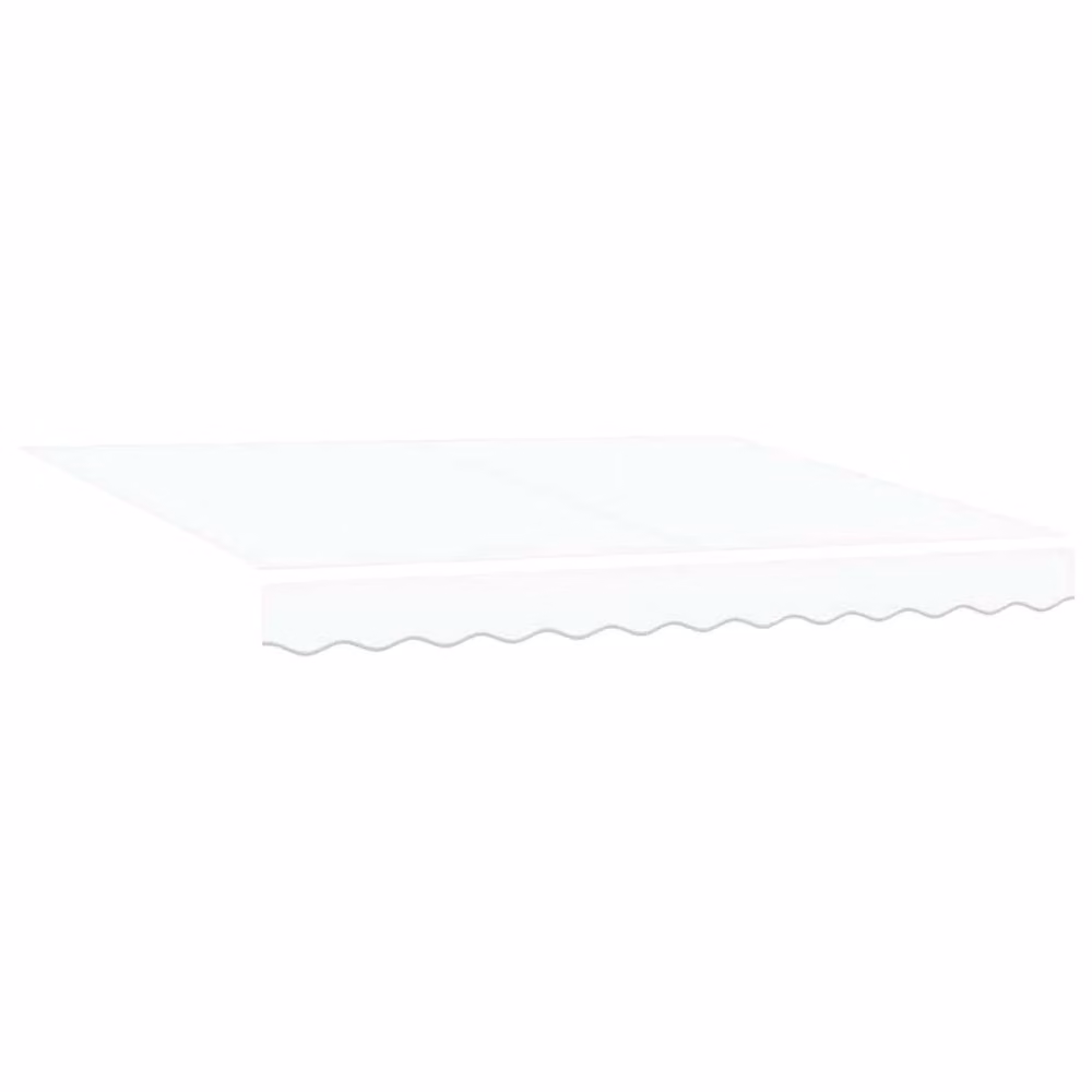 Berkfield Home Manual Retractable Aluminium Folding Arm Awning in White, Anthracite and Multicolour, W: 350 cm, D: 195 cm – 2