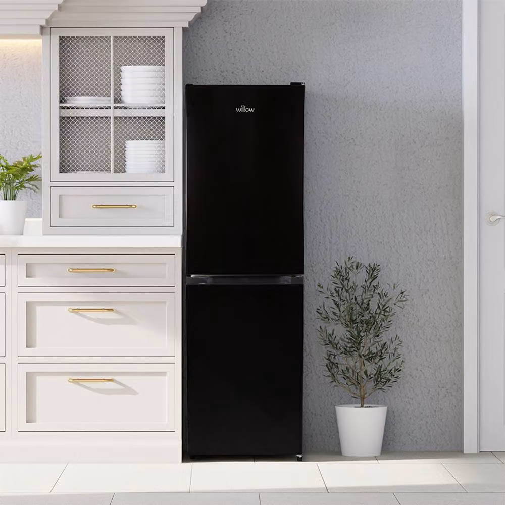 Willow 254L Low Frost 50/50 Freestanding Fridge Freezer in Black – 2