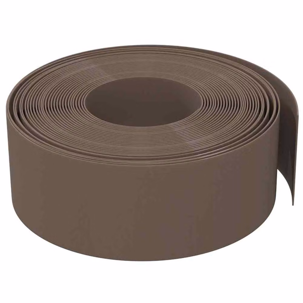 Berkfield Home Garden Edgings, 5 Pieces, Brown, 10 m, Height: 20 cm, Polyethylene – 3