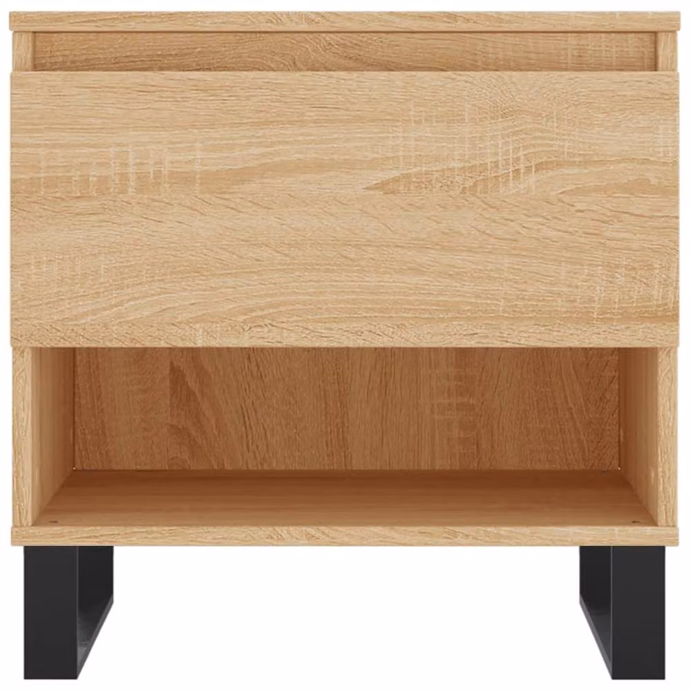 Berkfield Home Modern Nested Coffee Table Set of 2 in Sonoma Oak, W/D/H: 50 x 46 x 50 cm – 3