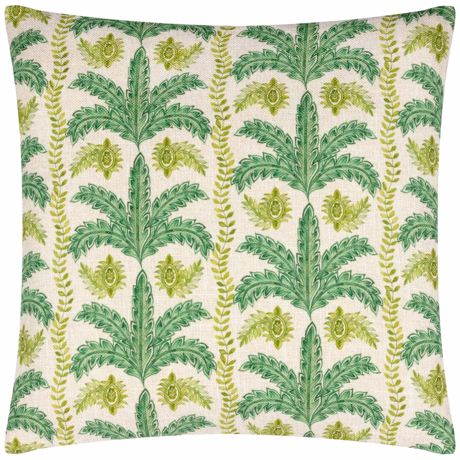 Wylder Tropics Patera Palm Tropical Floral Square Cushion in Green and Multicolour, W/D/H: 43 x 43 x 43 cm – 2