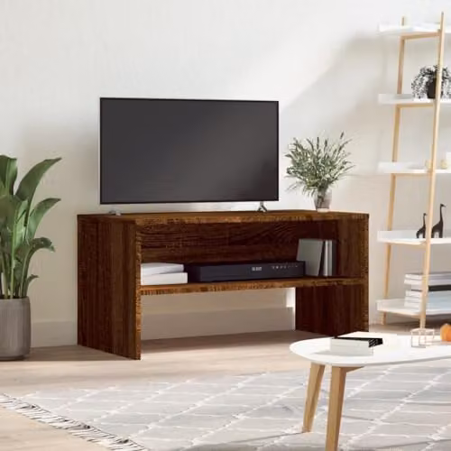 vidaXL Modern TV Cabinet in Brown, W/D/H: 80 x 40 x 40 cm – 2