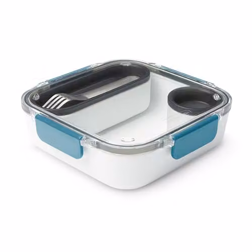 Black + Blum Bento Lunch Box in Ocean Blue, Leakproof and Microwave Safe with Cutlery – 1