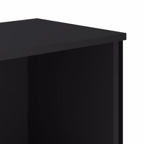 vidaXL Modern Wall-Mounted Bookcase in Black, W/D/H: 50 x 31 x 74.5 cm – 6