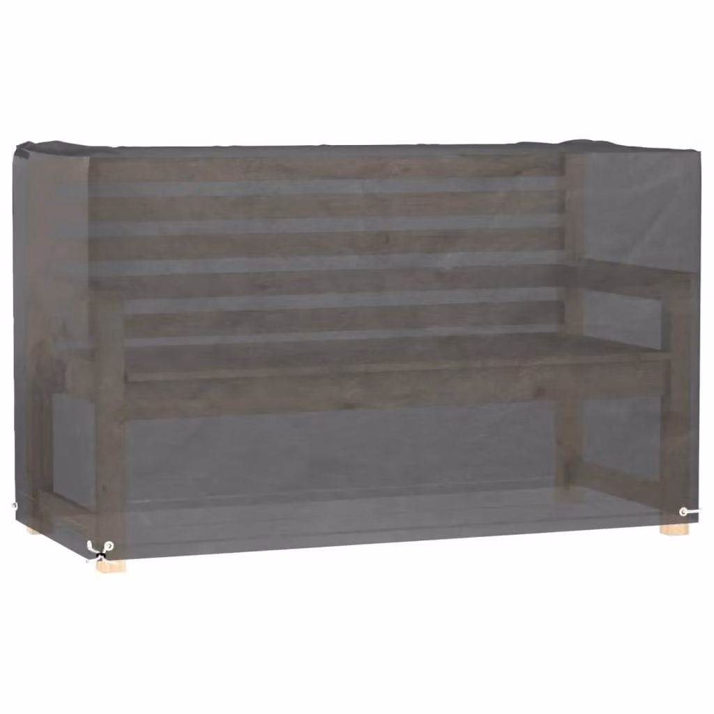 Berkfield Home Rectangular Garden Bench Cover in Black, W/D/H: 170 x 94 x 70 cm – 2